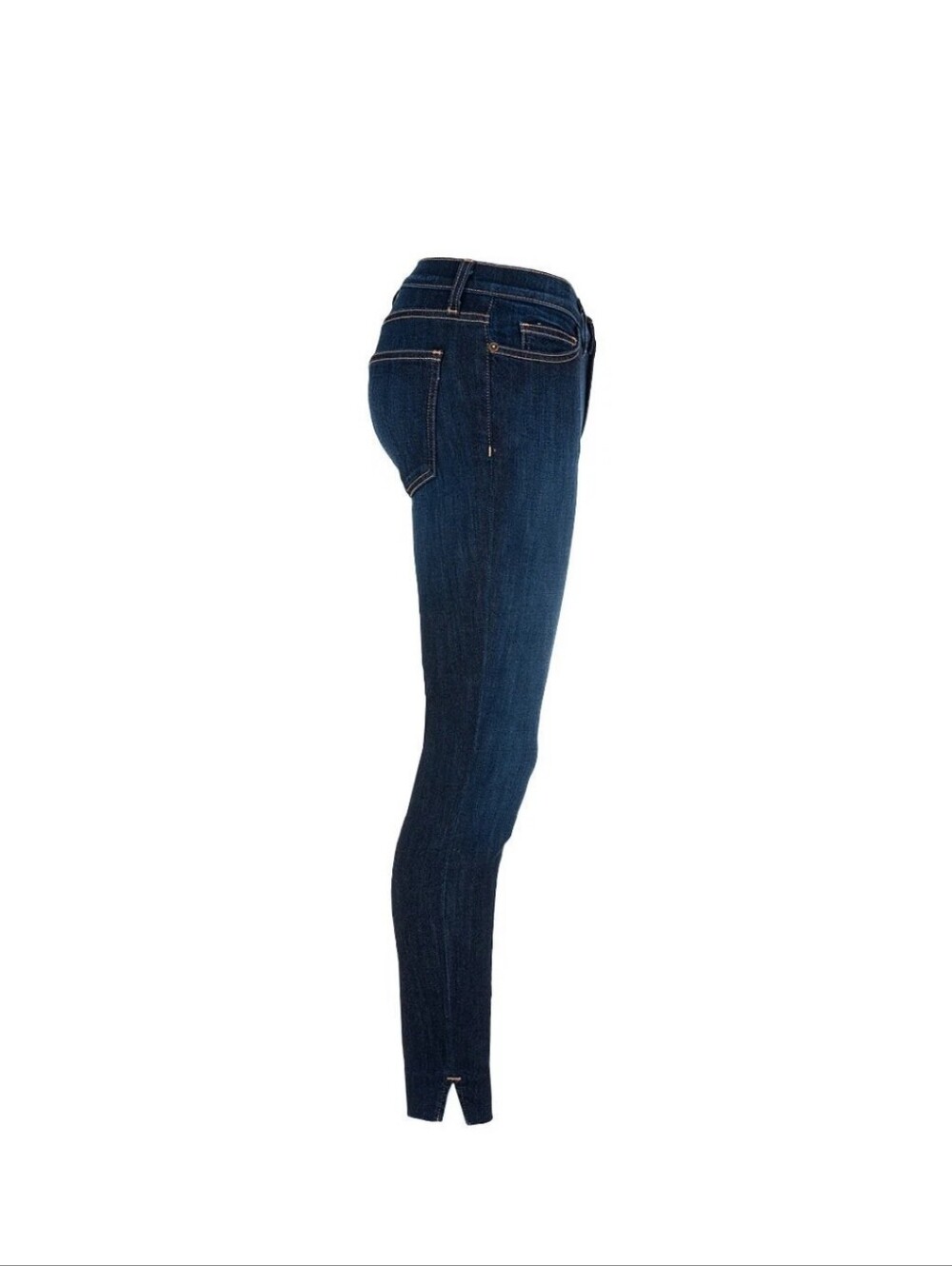 CURRENT/ELLIOTT Side Slit Stiletto Crop Jeans Sz 27 District Dark Wash Stretch